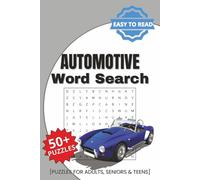 Automotive Word Search Puzzle Book: Easy to Read Print about Automotive, Cars, Automobile and More | 6x9 inches, 110 pages | 50+ Puzzles ... Gift for Vacations, Holidays and Relaxation