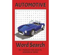 Automotive Word Search Puzzle Book: Word Searches with Easy-to-Read Print about Automotive, Cars, Car Parts and more │ 6x9 inches, 110 pages │ 50+ Puzzles…Gift for Vacations, Holidays and Leisure.