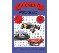 Automotive Word Search Puzzle Book: Word Searches with Easy to Read Print about Automotive, Cars, Mechanics and More | 6x9 inches, 110 pages | 50+ ... Gift for Vacations, Holidays and Free Times !