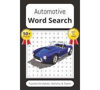 Automotive Word Search Puzzle Book: Word Searches with Easy to Read Print about Automotive, Cars, Mechanics and More | 6x9 inches, 110 pages | 50+ ... Gift for vacations, Holidays and Free Times