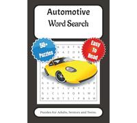 Automotive Word Search Puzzle Book: Word Searches with Easy-to-Read Print about Automotive, Cars, Mechanics and More | 6x9 inches, 110 pages | 50+ puzzles .... Gift for Vacations and Holidays.