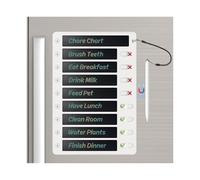 Autonomier Upgrade 1Pack LCD Writing Tablet Magnetic Chore Chart, to Do List ADHD Tool, 10.3"X7.1" One-Click Clear Digital Rewritable Board for Fridge with 8 Sliders