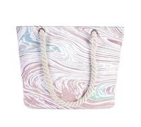 Autonomy Women's Printed Cotton Shoulder Bag - Casual Shopping Tote with Geometric Design