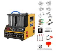 AUTOOL 220 V Car Fuel Injector Cleaner & Tester, 4 Cylinder Fuel Injector, Ultrasonic Cleaning Machine, Liquid Heating for Motorcycle Vehicles