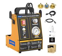 AUTOOL Brake Fluid Bleeder Kit, AST605 Automatic Brake Bleeder Kit Brake Oil Exchanger, Air-Free Filling, Four Vacuum Pumps, Adjustable Pressure 0.7~3bar with Various Adapters for Car Motorcycle