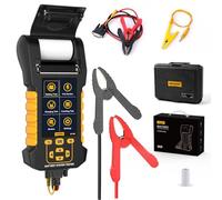 AUTOOL Car Battery Tester, 12V/24V Battery Load Tester with Printer, Alternator Analyzer 20-2000CCA, Cranking & Chargin & Leakage Test, Professional Vehicle Digital Battery Tester for Business