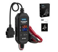 AUTOOL Car Memory Saver, OBD-II Memory Saver 12V Car ECU Emergency Power Supply Cable with 3A Fuse & 2 Alligator Clips, Digital Display Voltage & Current, OBD2 Battery Leakage Detective Kit