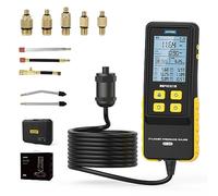 AUTOOL Compression Tester, PT610 Petrol Engine Cylinder Compression Pressure Gauge, 0-426PSI 0~29bar, with Adapters & Hoses, 6 Data Saving for Cars, Trucks and Motorcycles