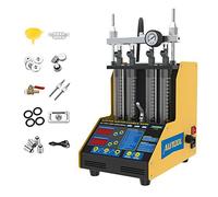 AUTOOL CT150 Ultrasonic Wave Fuel Injector Cleaner and Tester 4-Cylinder Auto Fuel Injector System Cleaning Tools Fuel Leakage Testing Machine with 2000ml Tank for Petrol Vehicle (220V)