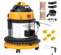 AUTOOL HTS558 Automotive Engine Inlet Valve Cleaning Machine, 220V Walnut Sand Engine Carbon Cleaner with 5pcs Adapters(European Standard)