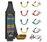 AUTOOL OBD2 Breakout Box, Automotive OBDII Protocol Detector with 120Ω Series Mode, Voltage Display, 16-Pin Connector, LED Indicator, Works with Scanner/Multimeter for Electrical Diagnostic Test