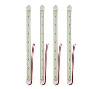 Autopher 12V LED Lights for Van Caravan Car Interior Light Slim Tube 24 LEDs with ON/Off Switch Universal for Motorhome Camper Bus Boat Indoor Kitchen Bathroom (4Pcs)