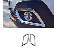Autophoton Car Accessories for Mokka 2013 2014 2015 ABS Chrome Front Fog Light Garnish Bezel Molding Cover Trim 2pcs