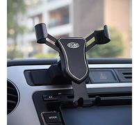 Autophoton [Update Smartphone Holder Automatic Air Vent for Tiguan I 2007-2016 / Polo V 6C 2014-2017 / Golf Sportsvan 2016-2018 (Black)