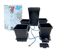 Autopot 4Pot System Kit with 15 Litre Pots, 47 Litre Reservoir Tank and AQUAvalve Water Control Device, Automated Self Watering Plant Growing for Indoor Outdoor Use