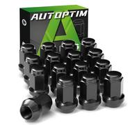 AUTOPTIM M12x1.5 16PCS ATV Lug Nuts - Replacement for Polaris Ranger XP 900/1000, General 1000, RZR S 900, XP 1000, Pioneer 500, 700, 1000 Aftermarket Wheel Lug Nuts Black Closed End