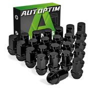 AUTOPTIM M14x2.0 Lug Nuts - Replacement for 2004-2014 Ford F150, 2003-2014 Ford Expedition, 2003-2012 Lincoln Navigator, Black 13/16" 21mm Hex, OEM Factory Style Closed End Wheel Lug Nuts (24pcs)