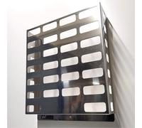 Autorack Products StoreTidy - Stainless Steel WALL MOUNTED BASKET - Vertical Document Holder. For Catering, Tea & Coffee Shop, Kitchen, Clean Environments