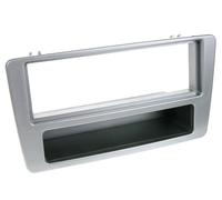 Autoradio Dash Trim 1-DIN Silver for Honda Civic VII with Manual Climate