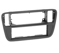 Autoradio Fascia 1-DIN Mounting Frame Black Matt for Škoda Citigo AA AAN