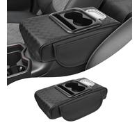 Autorder Center Console Cover for Toyota RAV4 2019-2025 Accessories Armrest Cushion with Multi-Purpose Storage Slot Leather Middle Console Cover RAV4 Armrest Cover Anti-Scratch