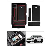 Autorder Center Console Organizer for 2023-2026 Honda CR-V CRV Accessories Armrest Storage Box Secondary Insert Tray with 2 Color Mats