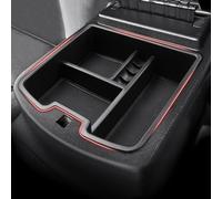 Autorder Custom Fit for Center Console Organizer 2007-2013 Chevrolet Silverado/GMC Sierra 1500 Accessories Armrest Storage Box Secondary Insert Tray with 2 Color Mats