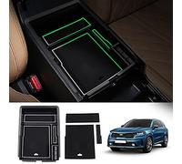 Autorder Custom Fit for Center Console Organizer Kia Sorento 2021 2022 2023 Accessories Armrest Storage Box Secondary Insert Tray with 2 Colors Mats