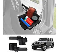 Autorder Custom Fit for Trunk Storage Organizer Jeep Wrangler JL 2018-2021 2022 Accessories Rear Cargo Side Box Black Set of 2