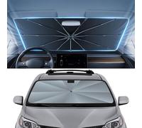 Autorder Windshield Sun Shade Umbrella for 2011-2020 Toyota Sienna Accessories,Upgraded Ice Crystal Material,Easy Setup Umbrella Sunshade for Car Windshield,100% Sun Blocking