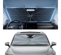 Autorder Windshield Sun Shade Umbrella for 2018-2024 Volkswagen VW Tiguan Accessories,Upgraded Ice Crystal Material,Easy Setup Umbrella Sunshade for Car Windshield,100% Sun Blocking