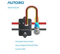 Autoro AS100A Anti Spark Switch 100A 84V XT90 for ESC Electric Skateboard RC Car E Bike Boat Robotics for 2S-20S Lipo Batteries
