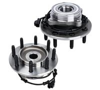 Autoround 515061 4WD Front Wheel Bearing and Hub Assembly fit for 4x4 2003 2004 2005 Dodge Ram 2500 3500, 8-Lug w/ABS, Set of 2