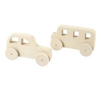 Autos Gr??e 12x35x6 Cm H 56 Cm 2 Stck. Sperrholz (US IMPORT) NEW