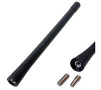 AutoScheich® Universal 16 cm Rubber Car Antenna Rod fm/am Aerial Short Antenna for Auto Car Foot Base Radio Navi GPS GSM DAB + ROOF ANTENNA M5 M6 Adapter