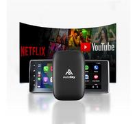 AutoSky Wireless CarPlay and Android Auto AI Box Lite for Factory Wired CarPlay Cars - Supports Netflix YouTube and Gmail - Go Wireless with All The functionalities of Wired CarPlay and Android Auto