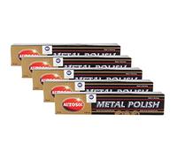 Autosol 5 x Metal Polish Chrome Gloss Metal Polish Chrome Polish 75 ml