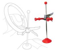 AutoSolo 42 cm Steering Wheel Holder - Adjustable Wheel Alignment Tool for DIY Home Garage - Universal Fit Cars Trucks SUVs