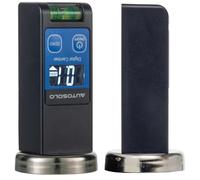 AutoSolo Digital Camber Castor Gauge -90 to +90 Degree Range - LCD Display, Magnetic Base, Home Garage Wheel Alignment Tool