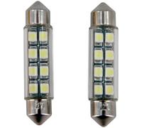 AutoStyle 8Q LED/SMD Festoon Bulbs White 42x10mm, Set of 2 pieces