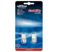 AutoStyle BA9S LED Bulbs 12V Xenon-Optics White, set of 2 pieces