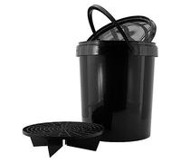 AutoStyle Car wash bucket 15L Black + Cover + Grit guard