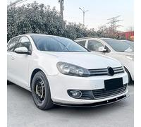AutoStyle Front spoiler lip compatible with Volkswagen Golf VI 2008-2012 excl. GTi/R (Glossy Black ABS)