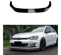 AutoStyle Front spoiler lip compatible with Volkswagen Golf VII GTi/GTD/R/R-Line 2012-2017 (Glossy Black ABS)