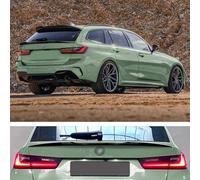 AutoStyle Lower mid rear spoiler compatible with BMW 3-Series G21 Touring 2019- (ABS Glossy Black)