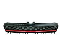 AutoStyle No-Sign GTi-Look Grill compatible with Volkswagen Golf VII 2012-2017 Black/Red