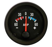 AutoStyle Performance Instrument Black Ammeter Gauge -60>+60 52mm