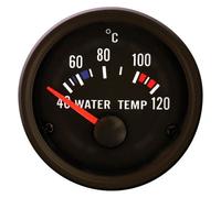 AutoStyle Performance Instrument Black Water Temperature Gauge 40-120°C 52mm