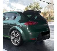 AutoStyle Roof spoiler compatible with Seat Leon 1P 5-doors Facelift 2009-2012 (ABS Glossy Black)