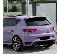 AutoStyle Roof spoiler compatible with Seat Leon 5F 5-doors 2013-2020 3-pieces (ABS Glossy Black)